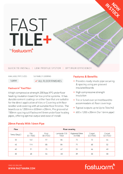 FastTile+ Data Sheet