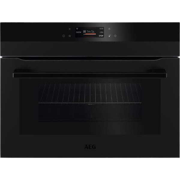 AEG MATT BLACK COMBIQUICK MICROWAVE AND OVEN - KMK768080T