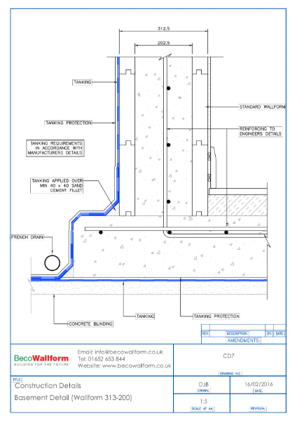 BecoWallform Basement Detail