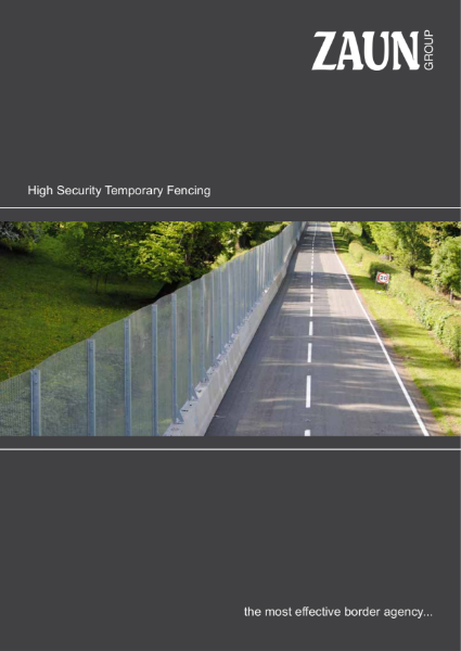 High Security Temporary Fencing