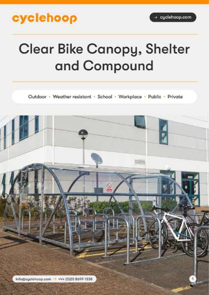 Clear Bike Canopy, Shelter and Compound | Cyclehoop | NBS Source