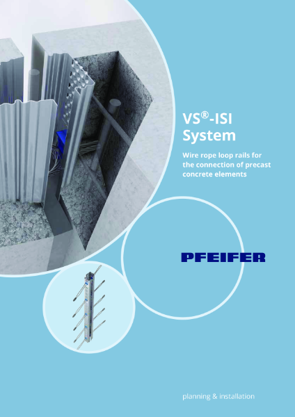 Pfeifer VS Loop Rail System for Concrete to Concrete Connections