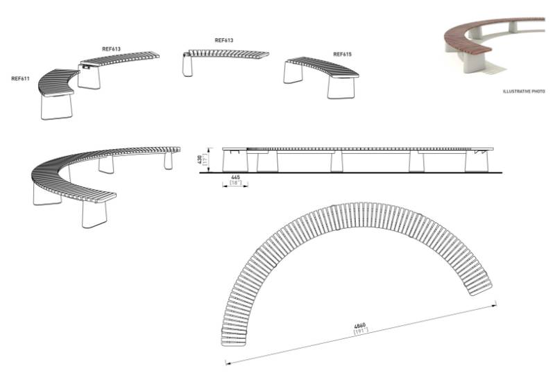 Reforma Bench - Outdoor Seating/ Benches