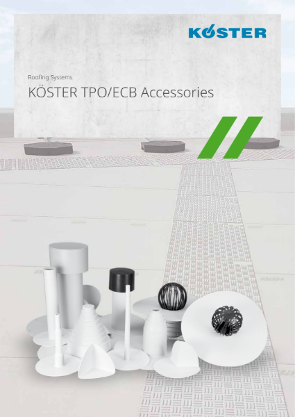 Koster TPO Single ply membrane accessories range