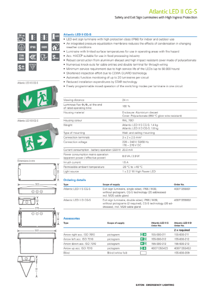 Atlantic LED II CG-S