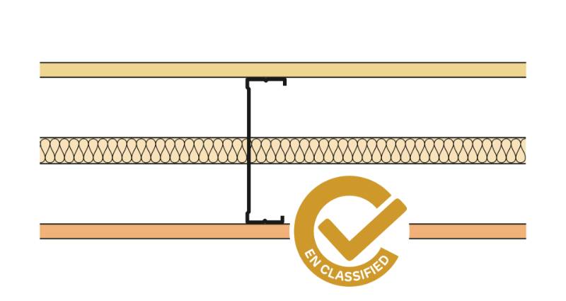 Siniat Single Frame Metal Stud Partition CS14R-15Un#15Aq-25G - Metal Stud Partitioning
