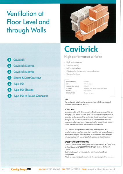 Cavibrick Plastic Airbrick