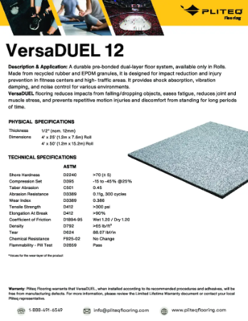 VersaDUEL12 Product Data Sheet