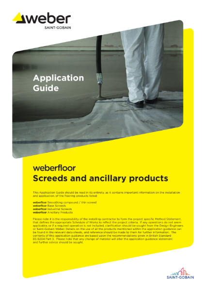 weberfloor application guide