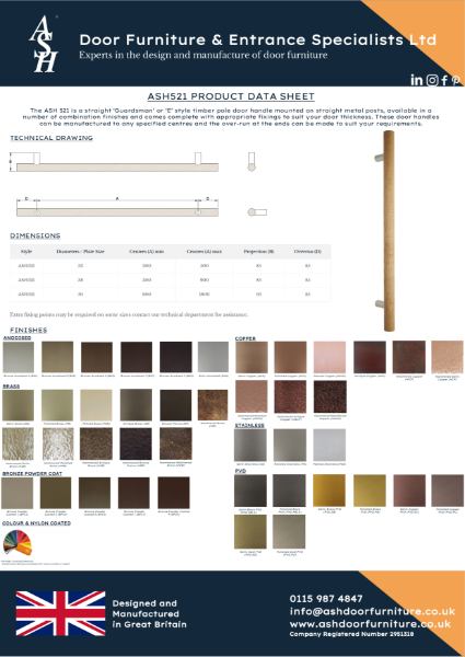 ASH521 Product Data Sheet