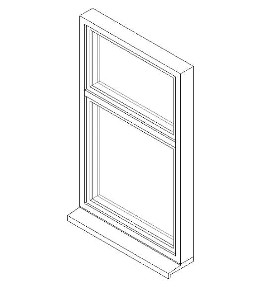 Single Window System with a Top Hung Opening Light and Transom