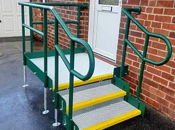 DDA Compliant Modular Steel Steps