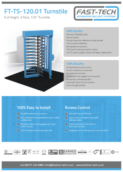 Fasttech_FT-TS-120.01 Turnstile