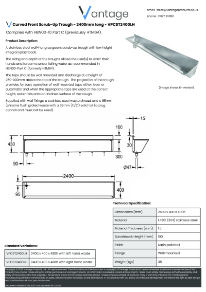 Data Sheet - VPCST2400LH