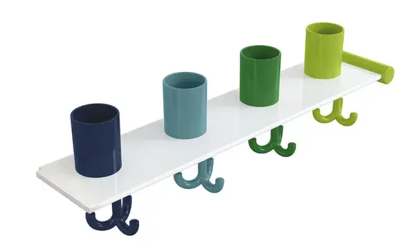 Kids - Extension Set Tumbler Rack with Hooks, 4 Places
