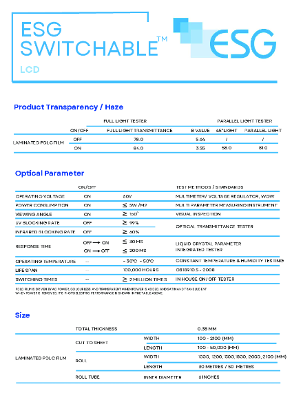 LCD Tech Sheet