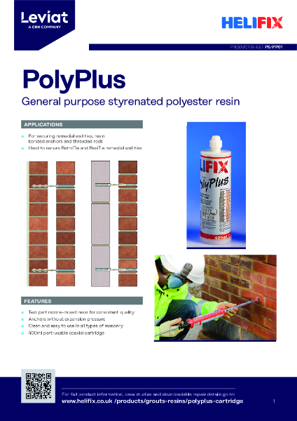 Leviat Helifix Product Sheet - PolyPlus