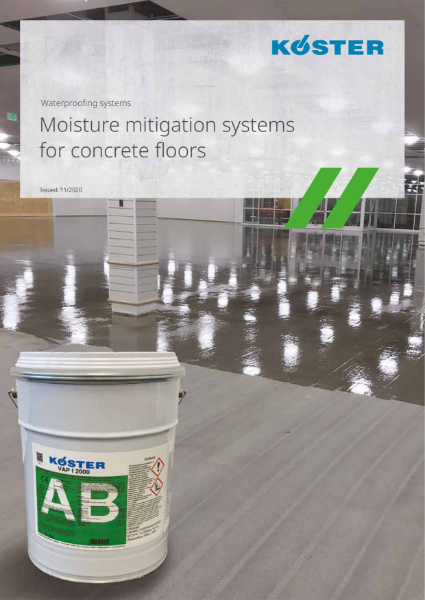 Koster Moisture Control Systems for Concrete Floors