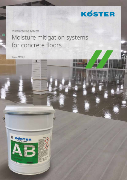 Koster Moisture Control Systems for Concrete Floors | NBS Source