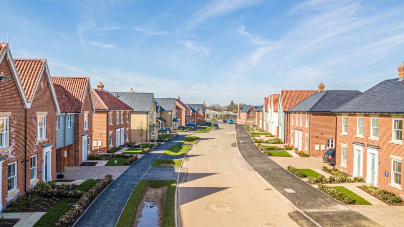 Housing developments reducing the need for gas energy by using wood burning stoves and ceramic flues.