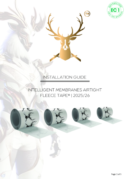 Intelligent Membranes Airtight Fleece Tape Install Guide