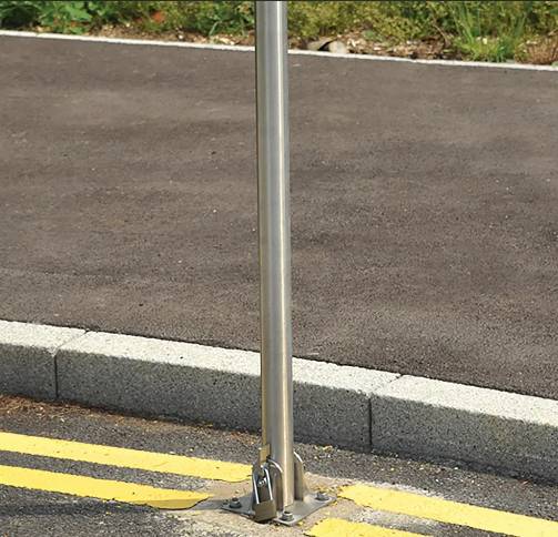 Stainless Steel Fold Down Post