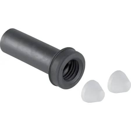 Geberit straight connector with sleeve and cover caps