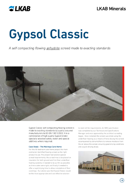 GYPSOL Classic Flowing Screed