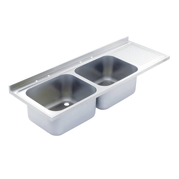 Sink Top Double Bowl - Single Drainer