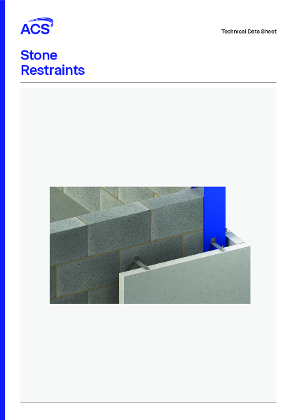ACS Stone Restraints Technical Data Sheet | ACS Stainless Steel Fixings ...
