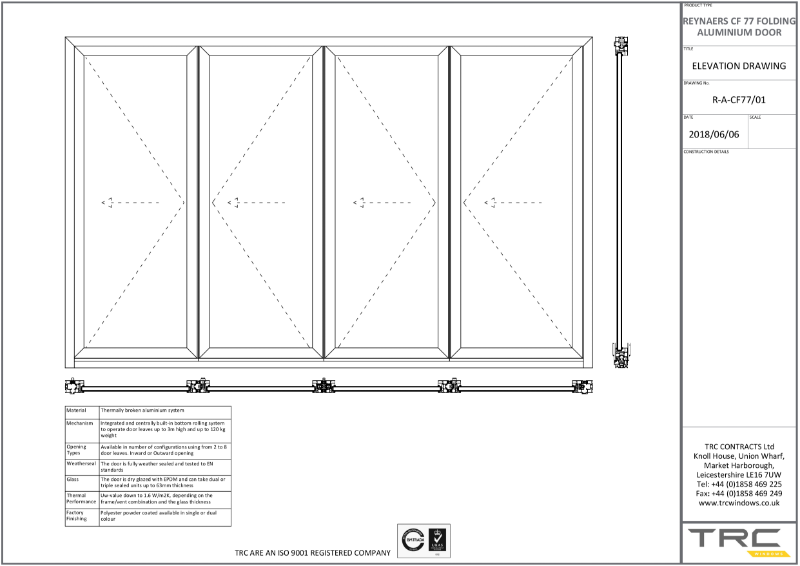 Reynaers CF77 Folding Doors