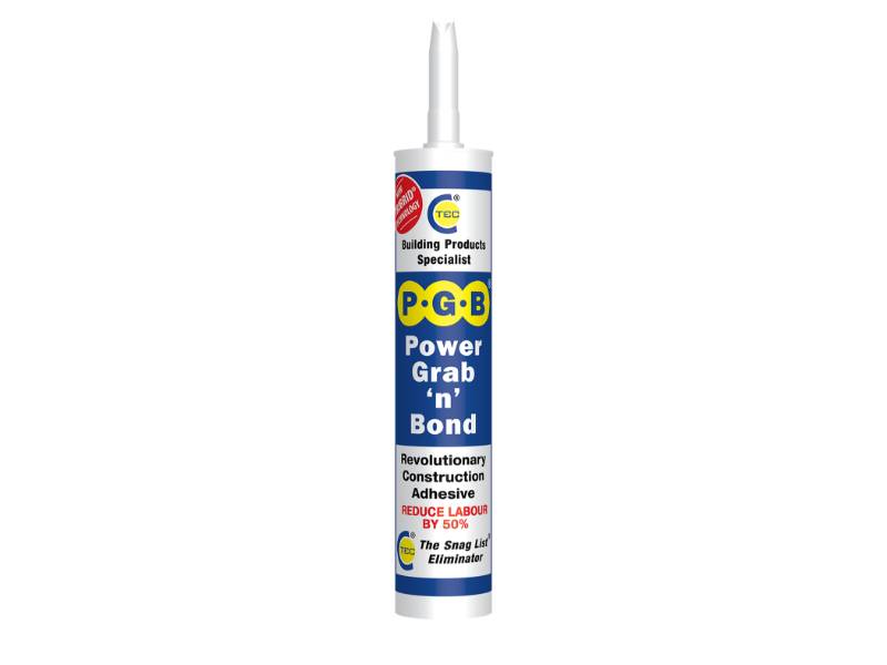 Power Grab 'n' Bond - Tribrid Polymer Construction Adhesive - Heavy duty, high grab adhesive solution 