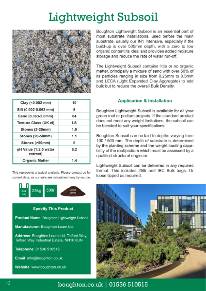 Boughton Lightweight Subsoil Spec Sheet