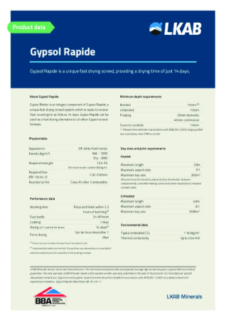 Gypsol Rapide
