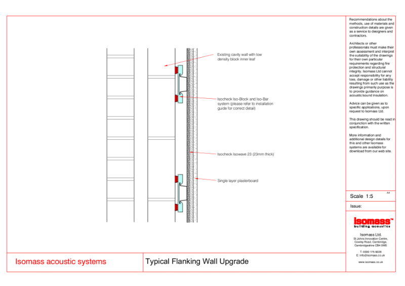 Typical Flanking Wall Upgrade - Isowave 23