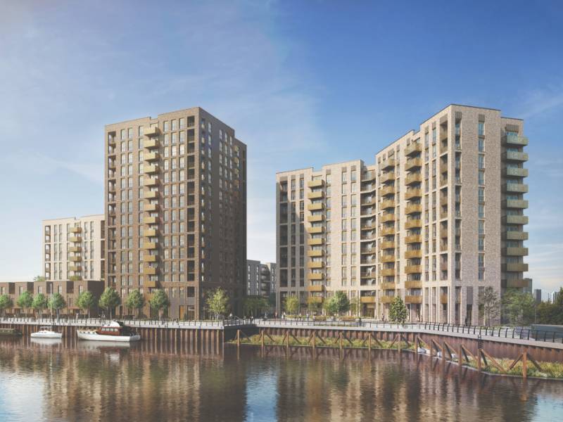 Metsec’s lightweight steel framing system, SFS, is being used in the creation of a new £346m riverside residential development in the Barking and Dagenham area of London