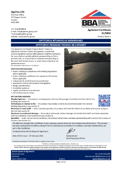 OptiTorch-Premium BBA Certificate
