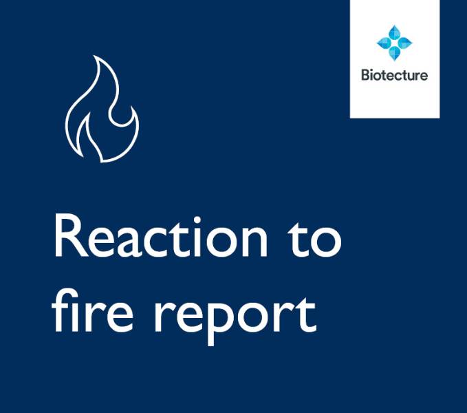 Engineering Assessment of Biotecture Living Wall System with Respect to Reaction to Fire Classification
