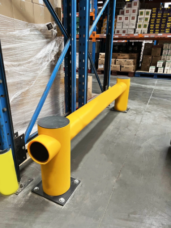 Polymer Rack End Barrier - PAS 13 Tested Polymer Safety Barrier