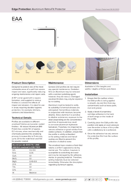 Corner Protectors Datasheet 2023