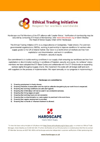 Ethical Trading Initiative Cert