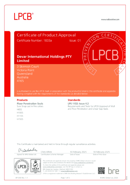 BRE Certificate