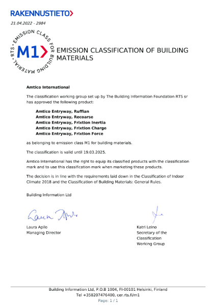 M1 emission classification