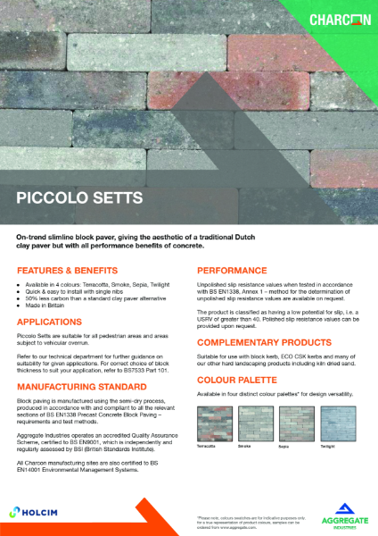 Piccolo Setts