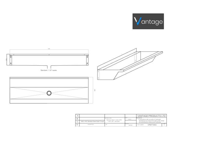 Drawing - VPWT1800 3D