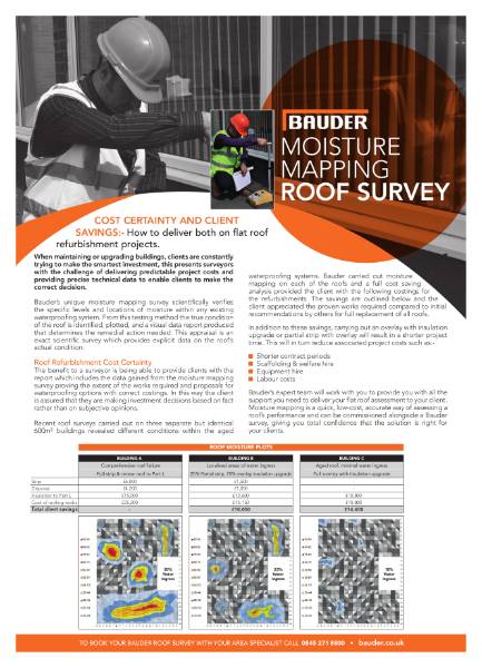 Bauder Flat Roof Technical Diagnostics