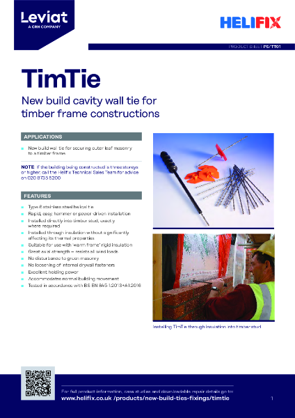 Leviat Helifix Product Sheet - TimTie