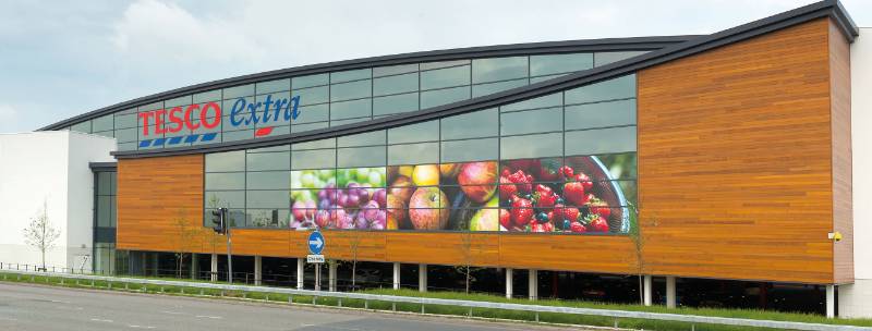 Silva Timber Supplies Western Red Cedar Cladding for Tesco Widnes Superstore