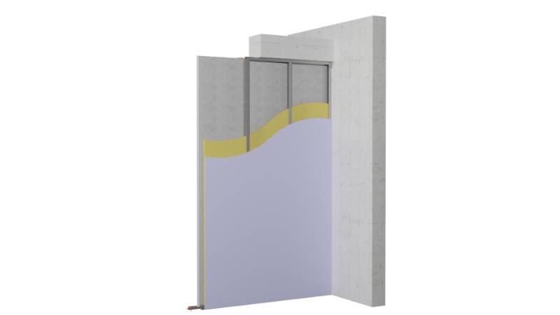 Hybrid Specwall HB002 (Acoustic & fire rated wall panel systems for internal separating walls) - Lightweight Concrete Panel