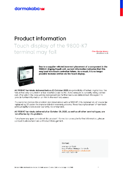 product information